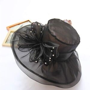NEW Kentucky derby, Tea Party Organza Fascinator Women's Sun Hat